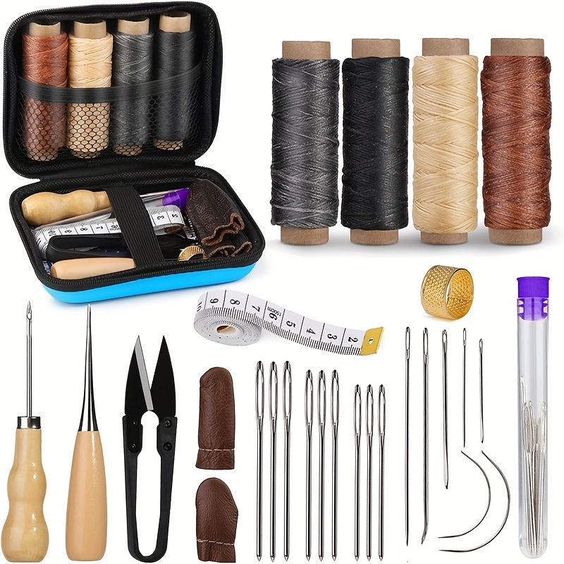 Upholstery Leather Work - Deri Dikiş Seti, Büyük Gözlü İğneler
