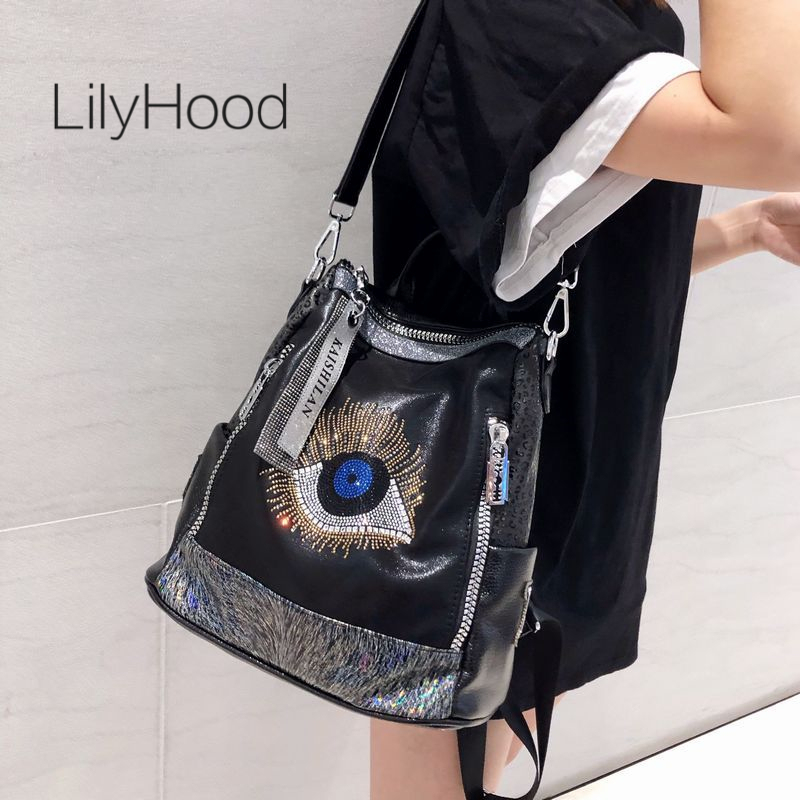 Leather Work Womens Backpack - 2026 Kadın Vegan Deri Şık Parlak