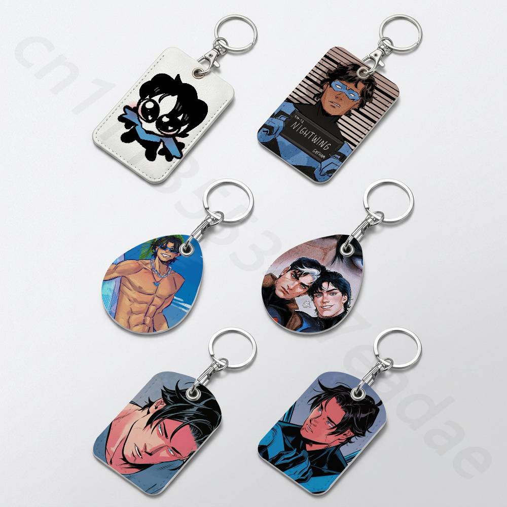 Leatherwork Keychain - Sevimli D-Dick Grayson Tutucu Anahtarlık Banka