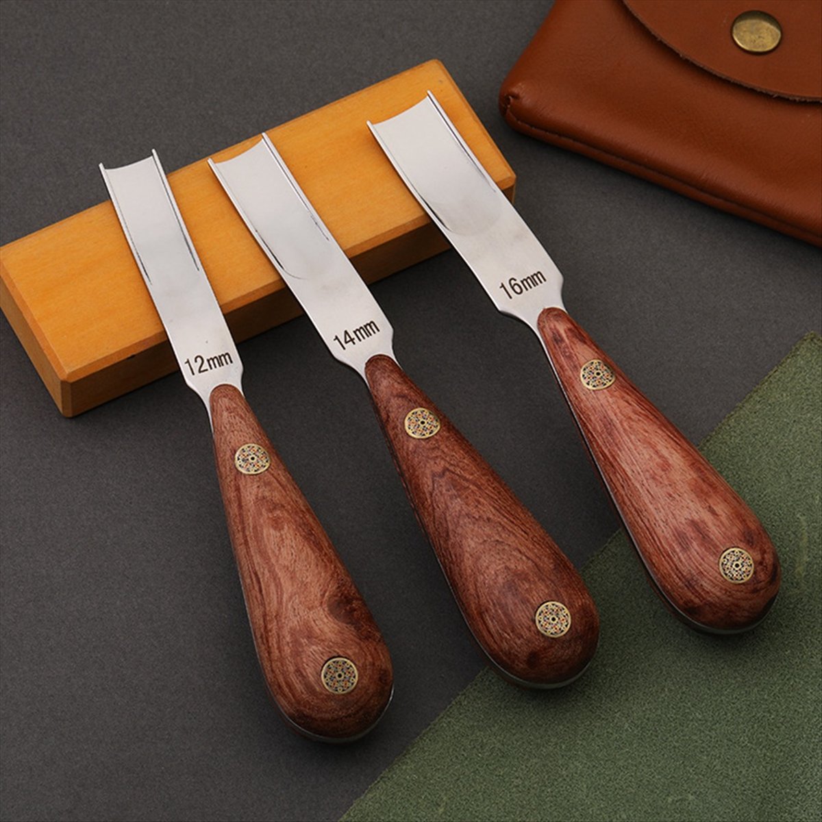 Leather Edge Beveler - DT1597 TRENDY~1 ADET 12-16mm Deri Kenar