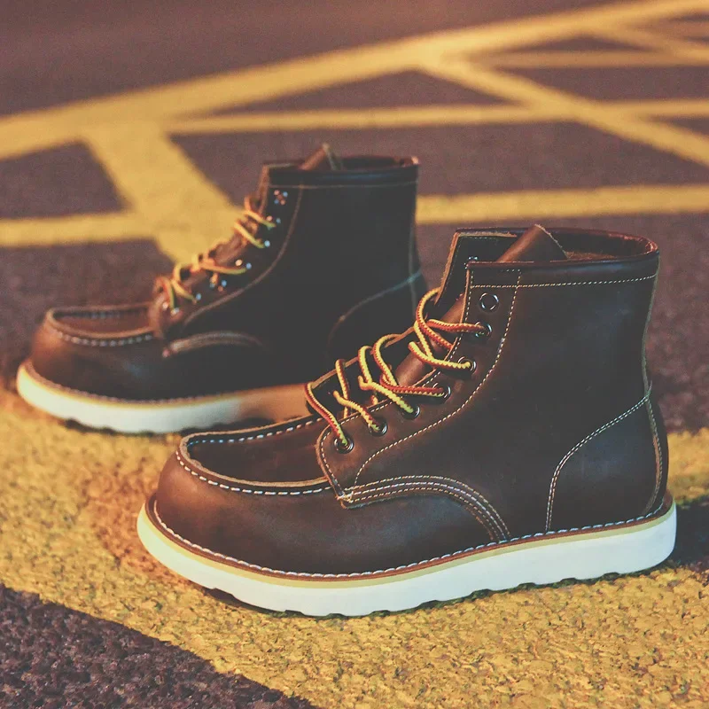 Hakiki Deri Erkek Botları Vint - Leatherworking Equipment incelemesi ve fiyatı