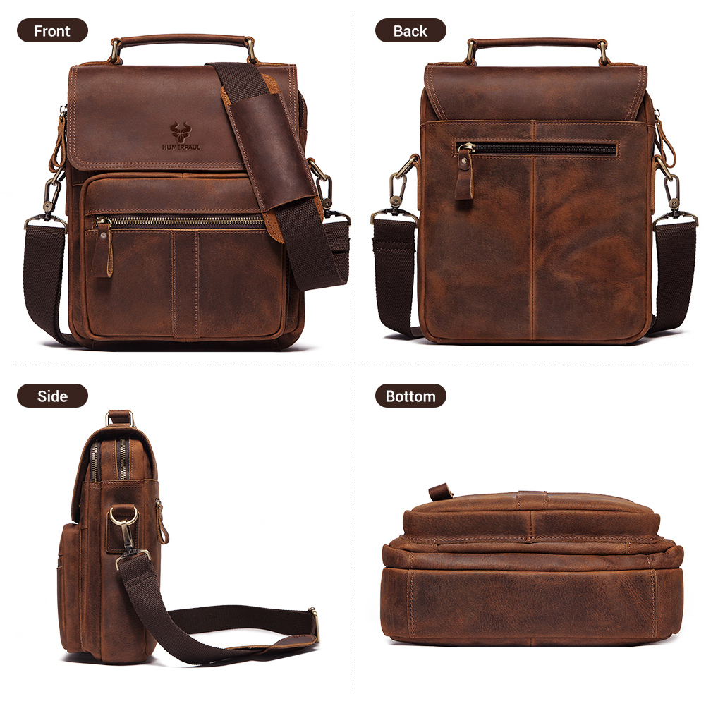 HUMERPAUL Hakiki Deri erkek om - Leather Work Bag Laptop incelemesi ve fiyatı