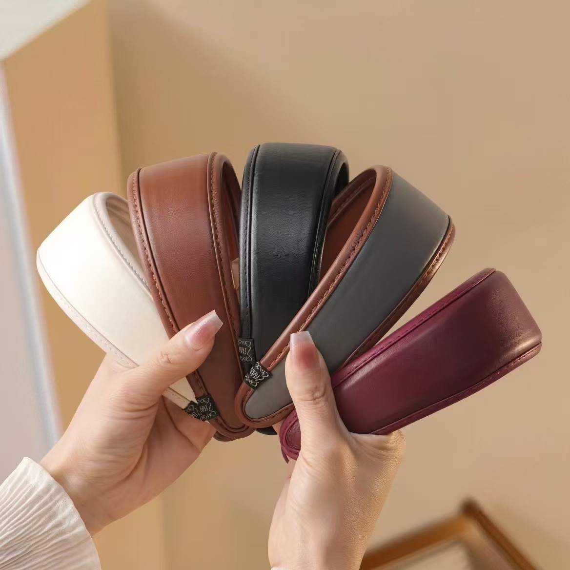 Kadınlar için Retro Deri Saç B - Leatherwork Rings incelemesi ve fiyatı