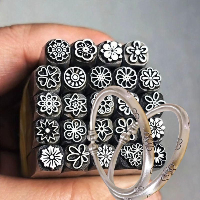 5/7mm Çiçek Desenli Metal Damg - Leatherwork Flowers incelemesi ve fiyatı