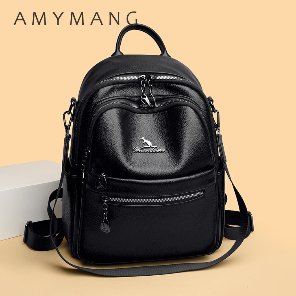 Çakıllı Deri Dokulu Sırt Çanta - Leather Work Womens Backpack incelemesi ve fiyatı