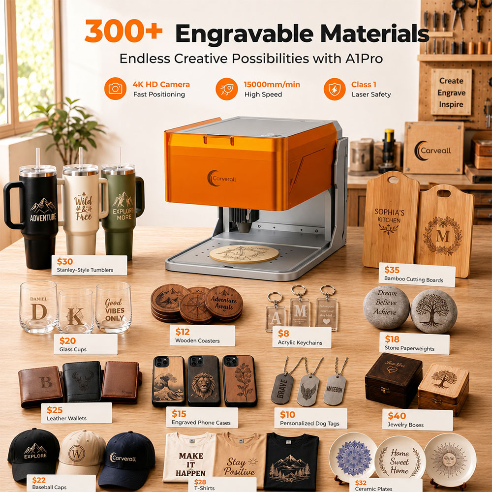 Carverall A1PRO 10W Lazer Grav - Leatherworking Equipment incelemesi ve fiyatı