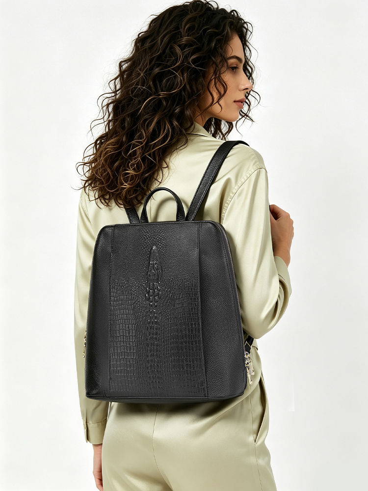 Zency Kadın Timsah Derisi Sırt - Leather Work Bag Laptop incelemesi ve fiyatı